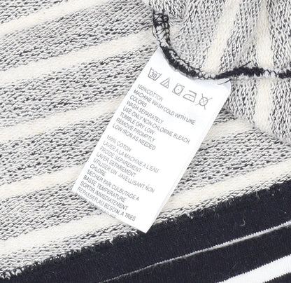 Close-up detail of BDG Women's Black Striped jumper M