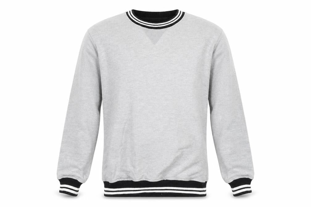 Another Influence Men's Grey Medium Pullover Crew Neck Jumper