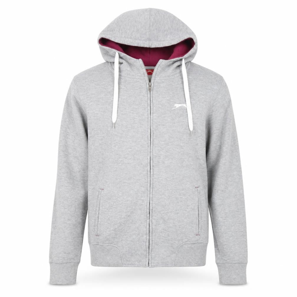Slazenger Men's Grey Hooded Basic Jacket Size 16