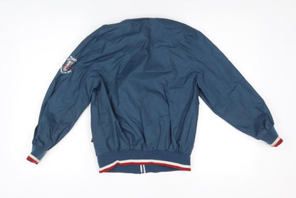 Back view of Scott & Fox boys’ blue track jacket, size 10, years