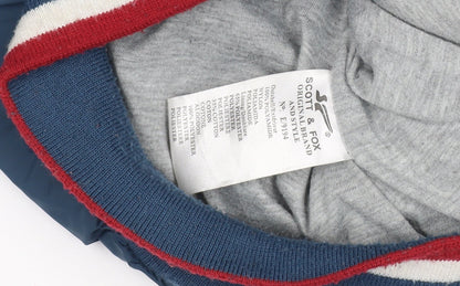 Close-up detail of Scott & Fox boys’ blue track jacket, size 10, years