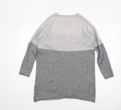 Back view of Only Women's Grey jumper, S, Long Sleeve