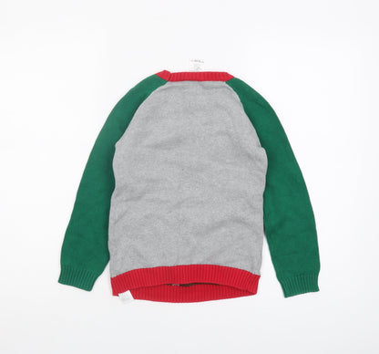 Preloved Disney Boys Multicoloured Christmas Jumper Size 7-8 Years - Back