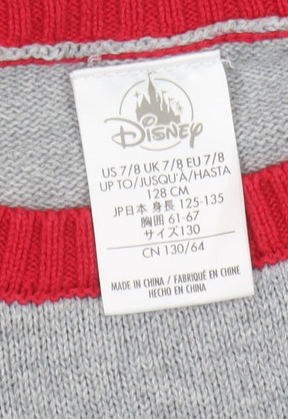 Preloved Disney Boys Multicoloured Christmas Jumper Size 7-8 Years - Label