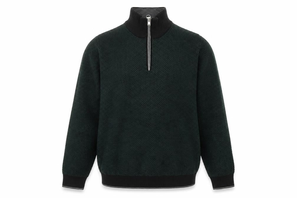 Marks & Spencer Men's Medium Green High Neck Jumper