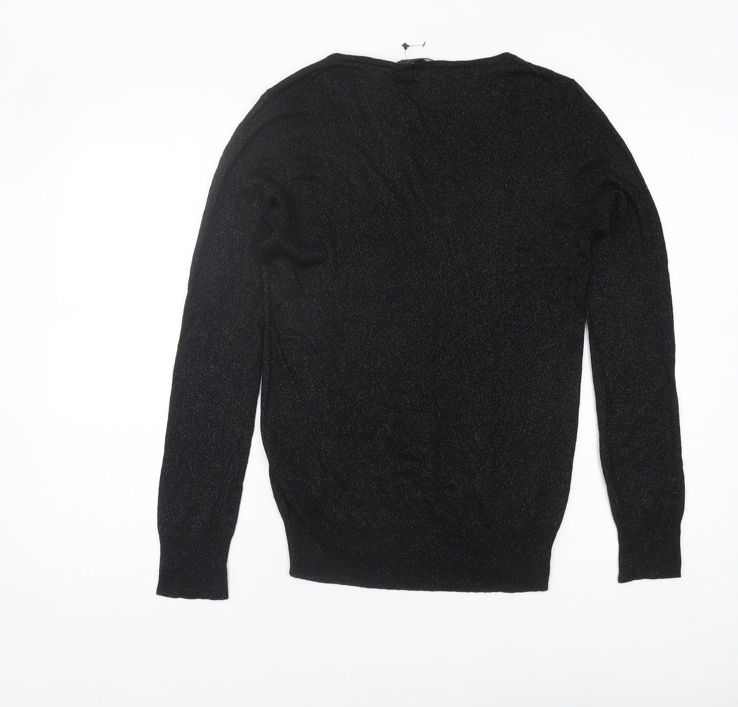 Great Plains Women's Black V-Neck Pullover Jumper M