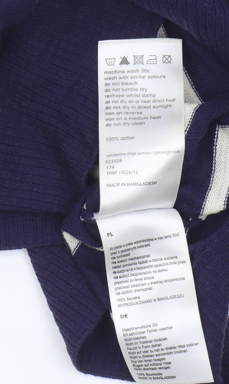 Mountain Warehouse Women's Blue Stripe Jumper Size 10