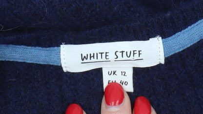 White Stuff Women's Blue Cardigan Size 12