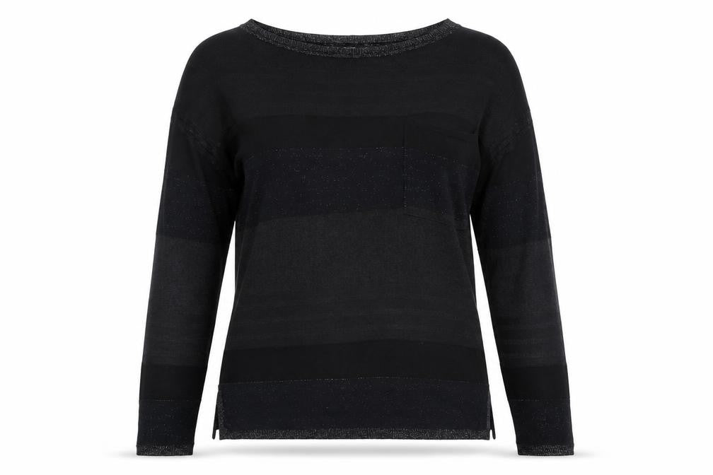 Next Women's Black Pullover Jumper, Size 10, Striped