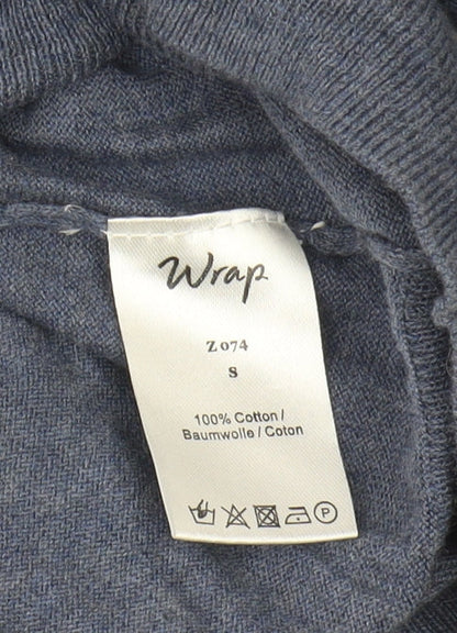 Wrap Women's Blue Star Pullover Jumper, Size S