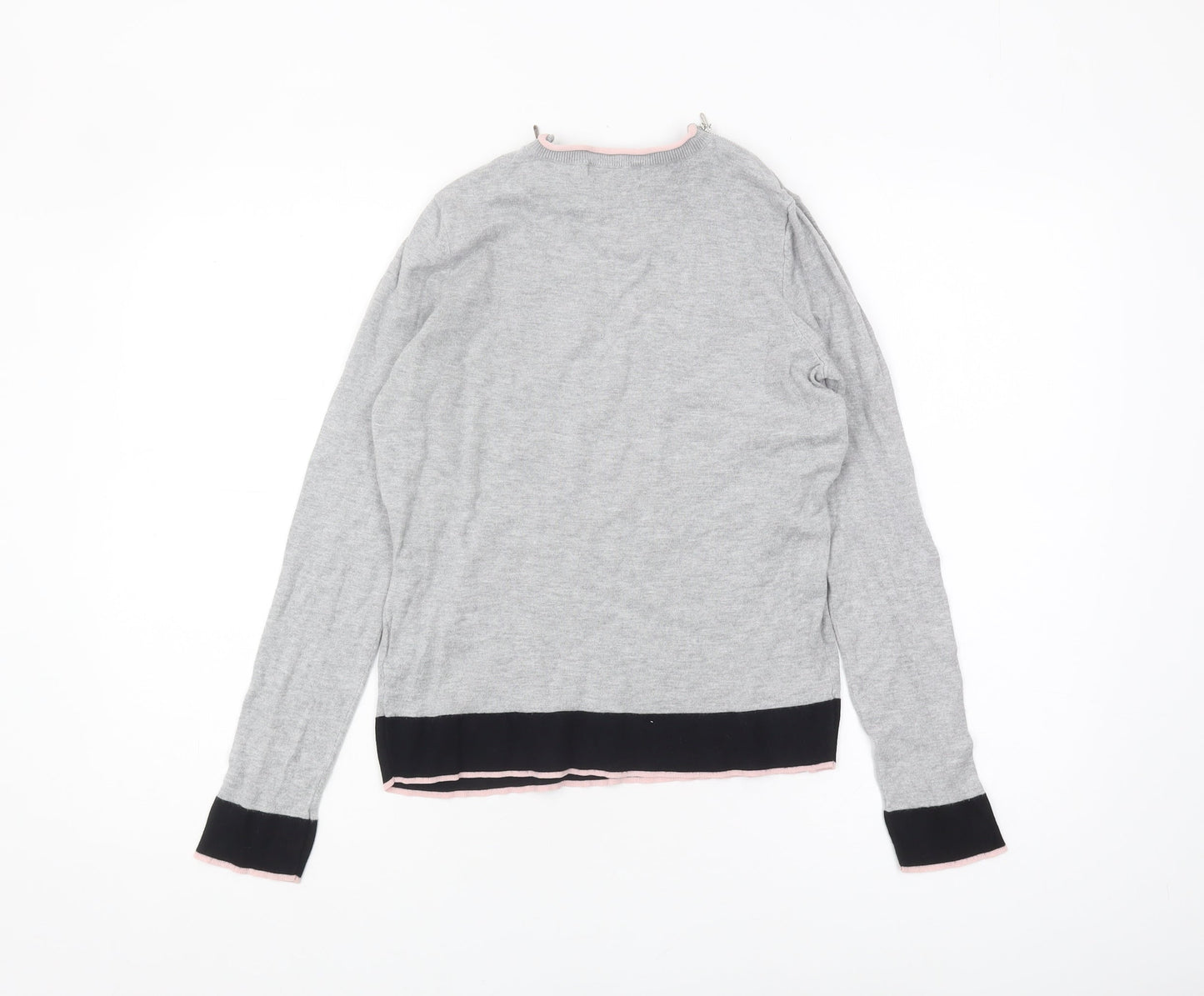 Debenhams Women's Grey Pullover Jumper Size 12