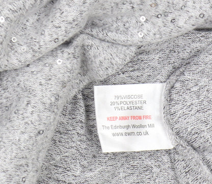 Isle Essentials Women's Grey Pullover Jumper M