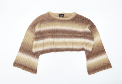 Cider Women's Brown Striped Pullover Jumper XL