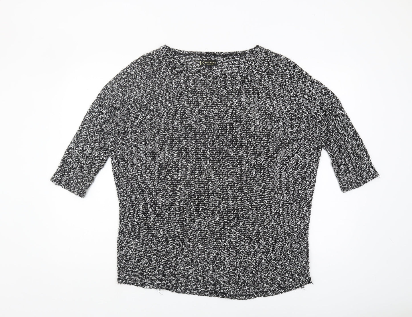 New Look Women's Black Knit Jumper Size 10