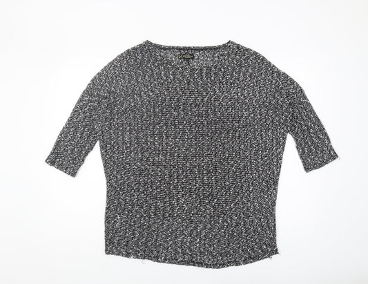 New Look Women's Black Knit Jumper Size 10