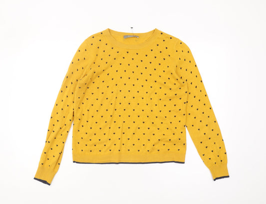 Oasis Women's Yellow Pullover Jumper S