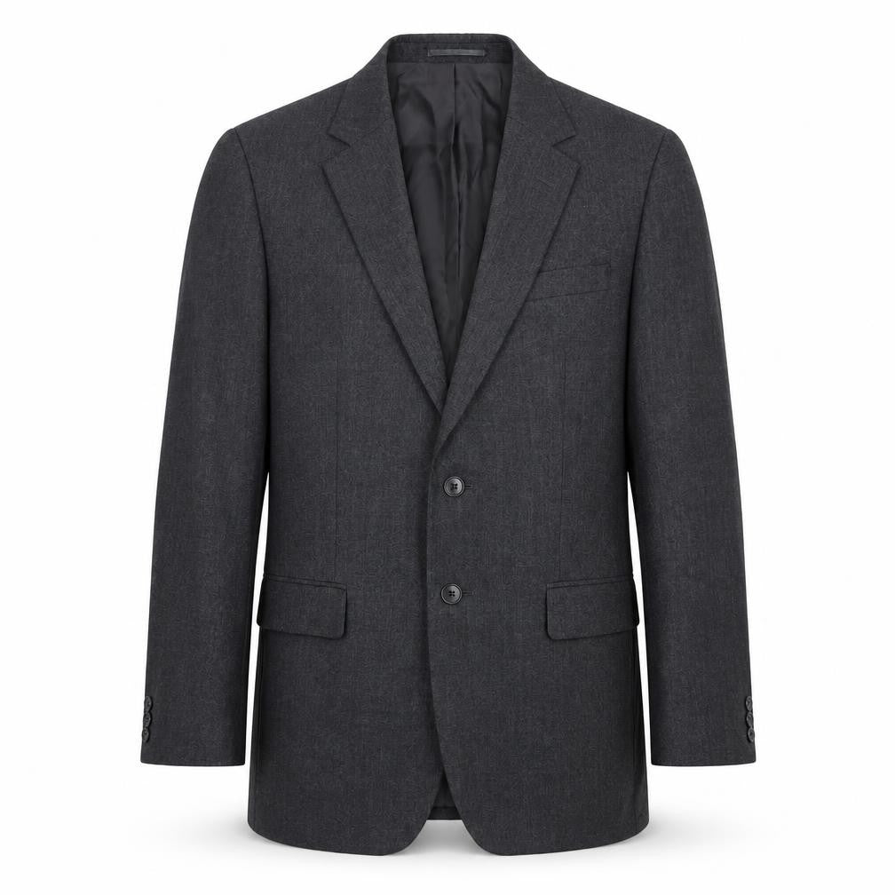 Jaeger Men's Grey 38R Wool Blazer Jacket