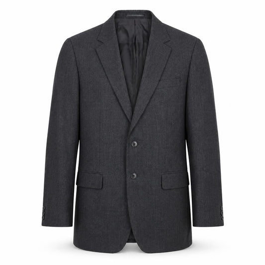 Jaeger Men's Grey 38R Wool Blazer Jacket