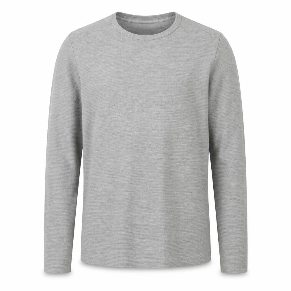 Zara Men's Grey Long Sleeve Knit Top, Size S