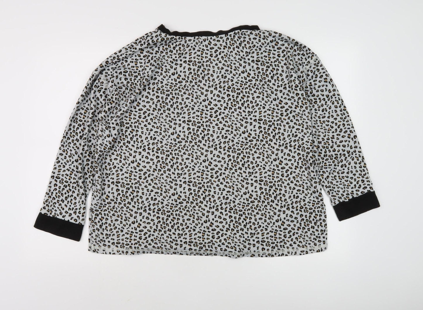 Donna Karan Women's Multicoloured Animal Print Blouse L