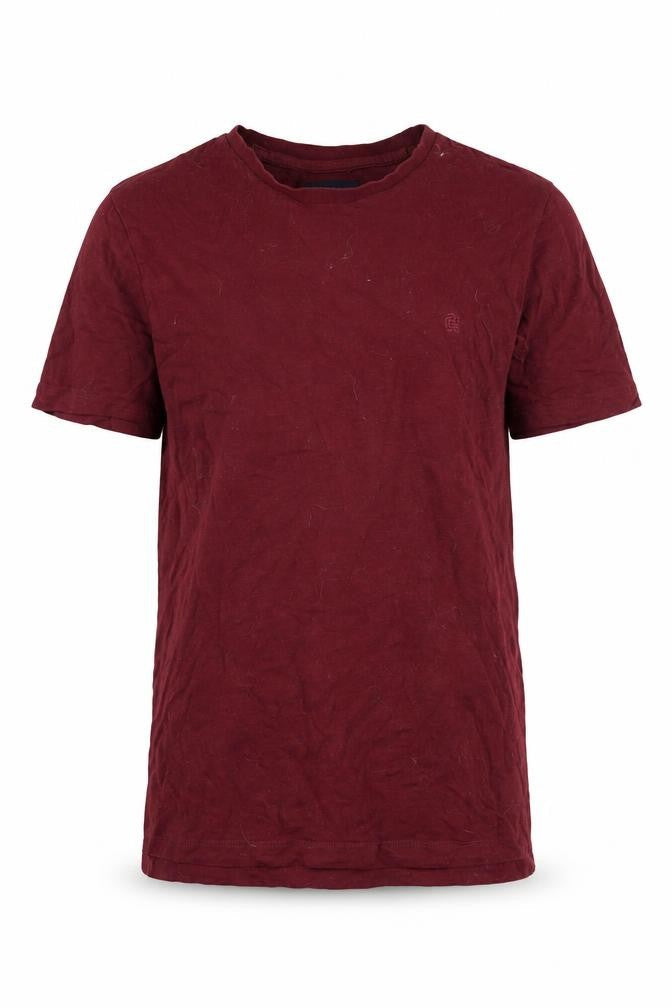 Criminal Men's Red Crew Neck T-Shirt - Size L