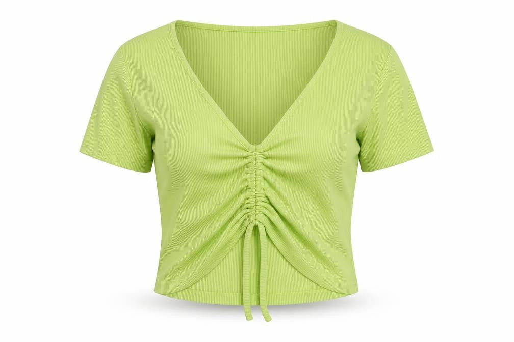 Zara Women Green Cropped Top Size L