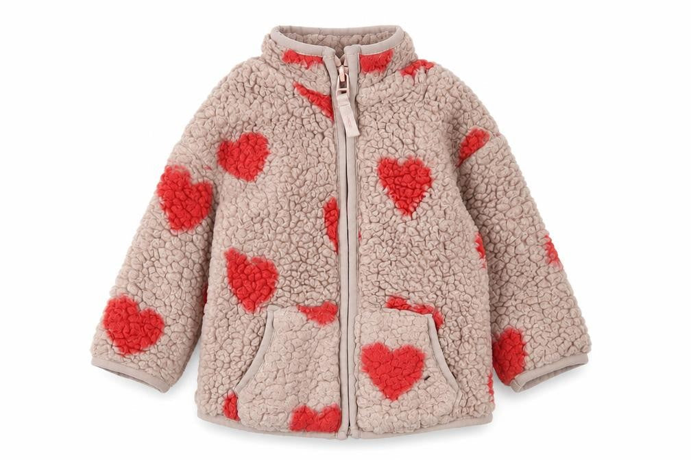 Marks & Spencer Girls Pink Heart Jacket, 12 Months