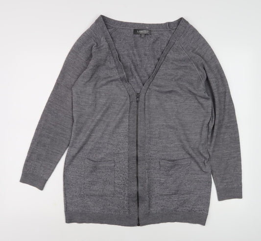 Limited Collection Grey Full Zip Women's Jumper Size 16