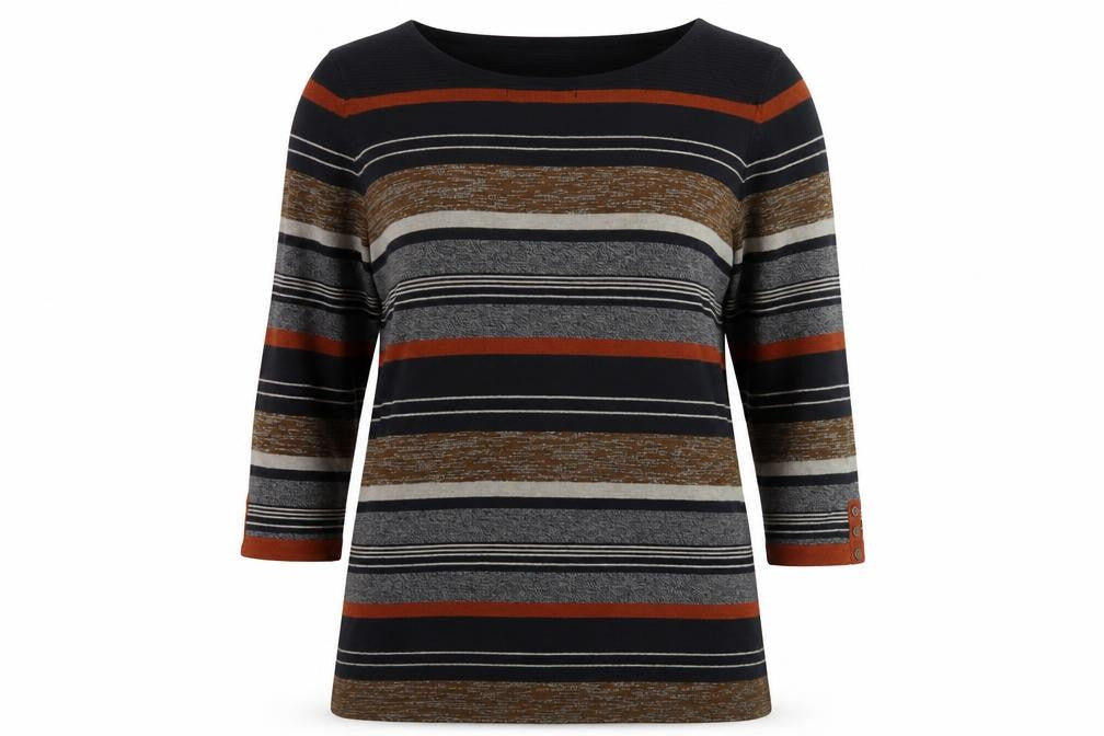Next Women's Multicoloured Striped T-Shirt Size 18