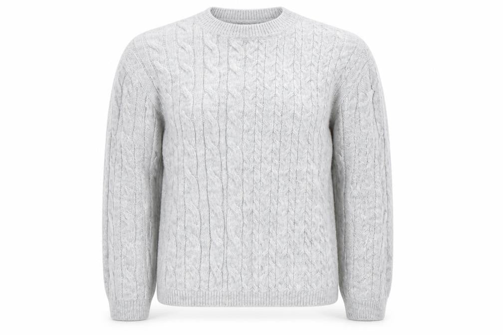 Marks & Spencer Grey Cable-Knit Jumper S