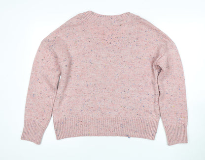 Next Women's Pink Pullover Jumper, Size 12, Round Neck