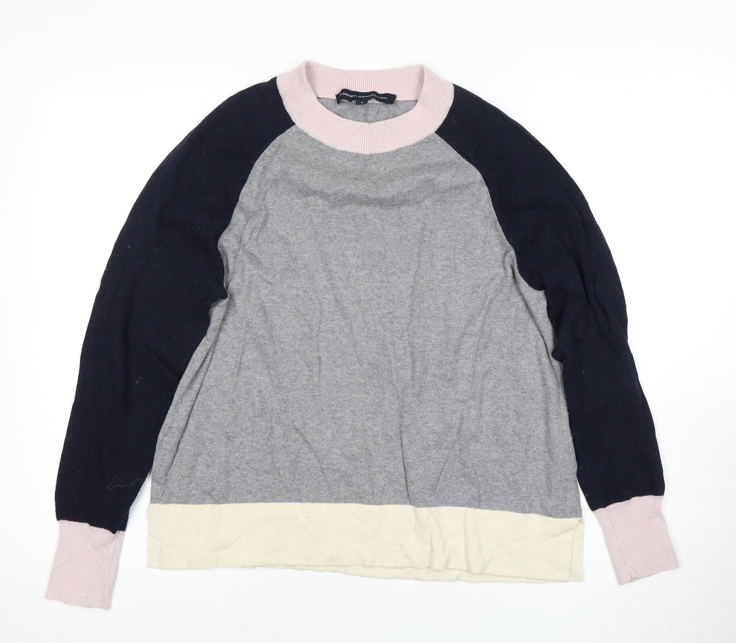 French Connection Women's Grey Jersey Top Size S