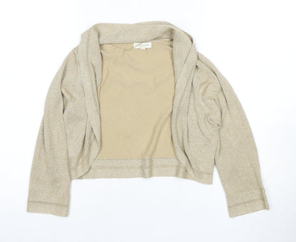 Preloved Noosnow Women's Beige Knit Cowl Neck Top (S) - Front