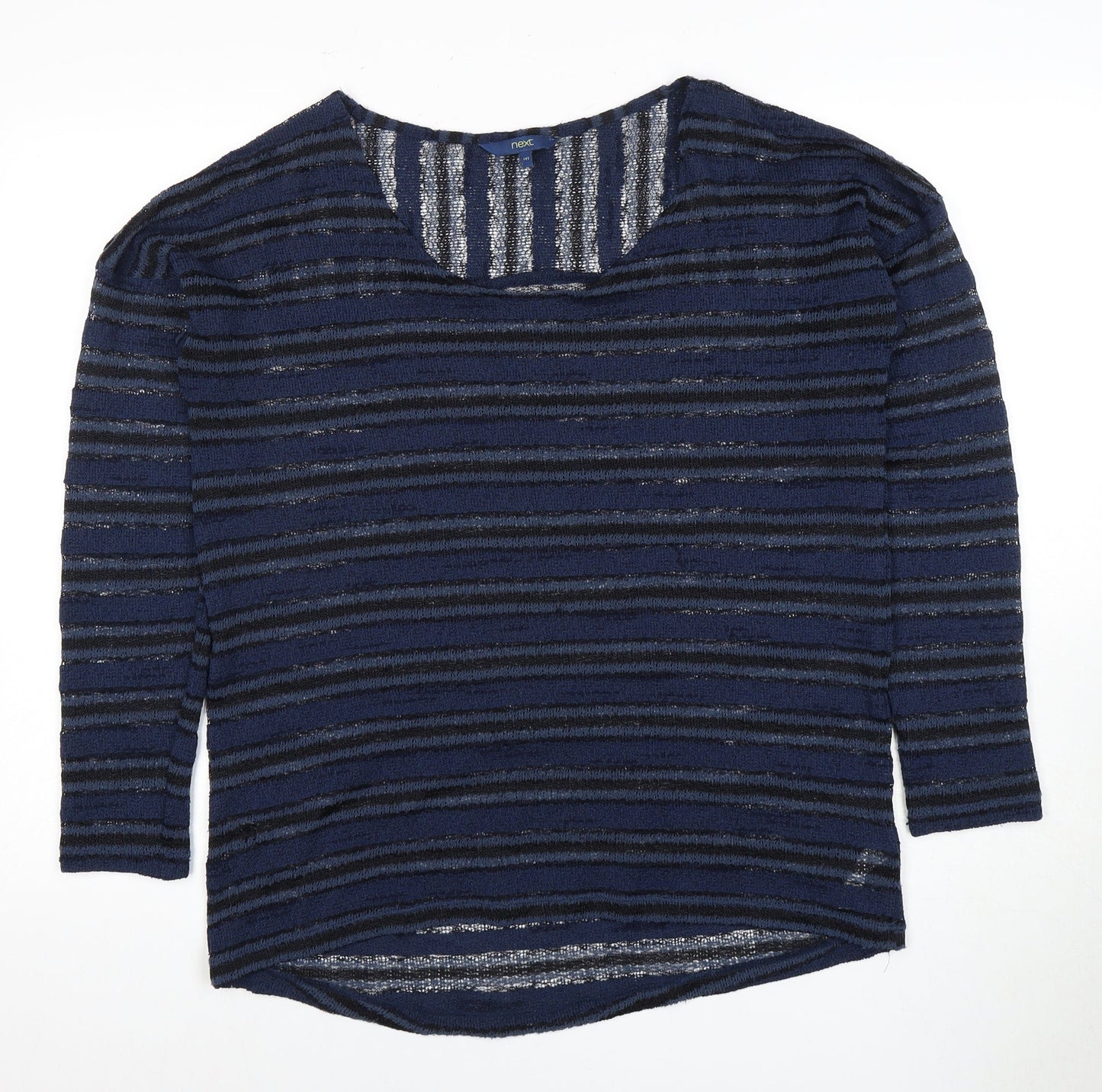 Next Women's Blue Striped Pullover Jumper Size 14