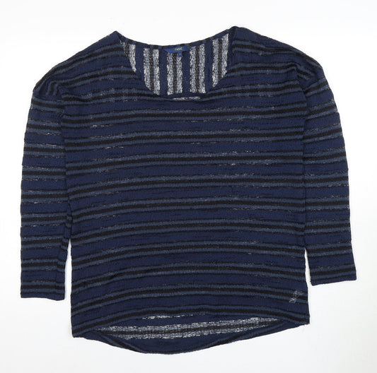 Next Women's Blue Striped Pullover Jumper Size 14