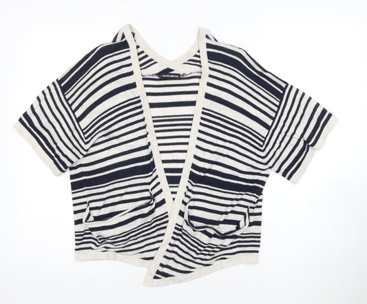 Warehouse Women's Striped Cardigan Multicolour Size 12