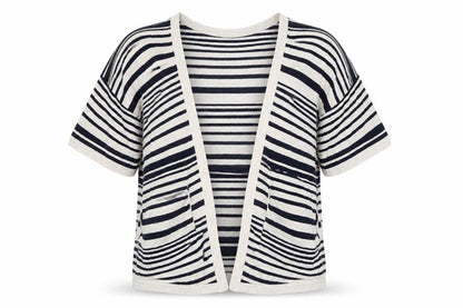 Warehouse Women's Striped Cardigan Multicolour Size 12