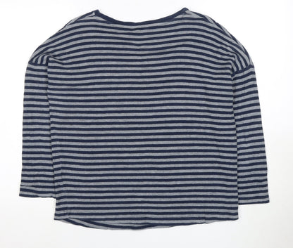 Next Women's Blue Striped Pullover Jumper Size 12