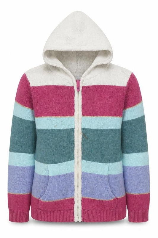 FatFace Girls Multicoloured Full Zip Cardigan 11/12 Years