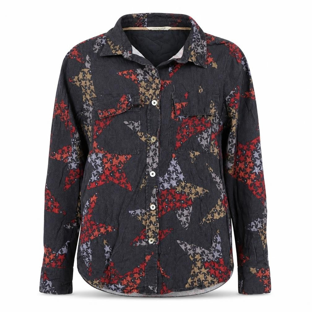White Stuff Women's Multicoloured Button-Up Shirt UK 8