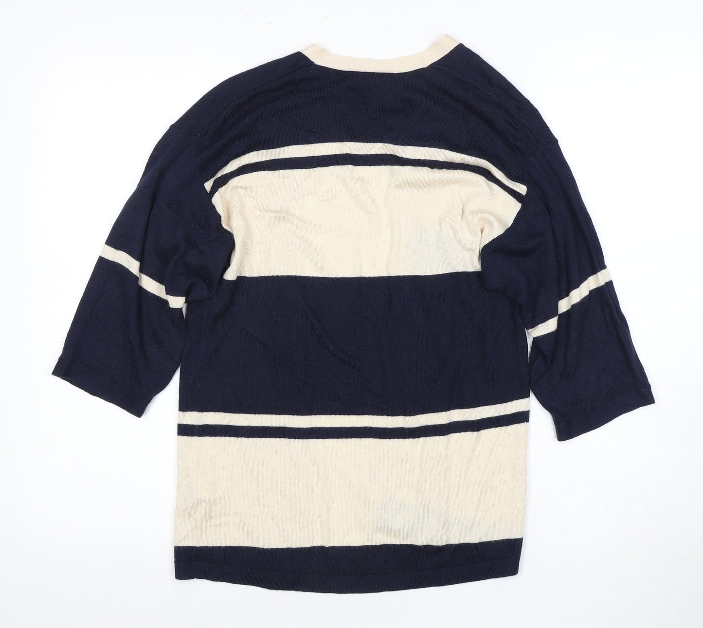 Warehouse Women's Multicoloured Striped Cardigan Size 6