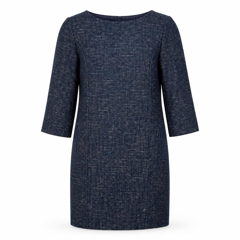Joules Women's Blue Shift Dress, Size 8, 3/4 Sleeve