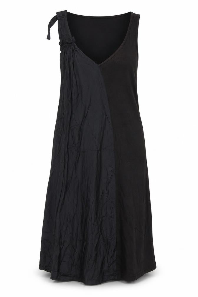 Hoss Intropia Women's Black S Sleeveless V-Neck Dress
