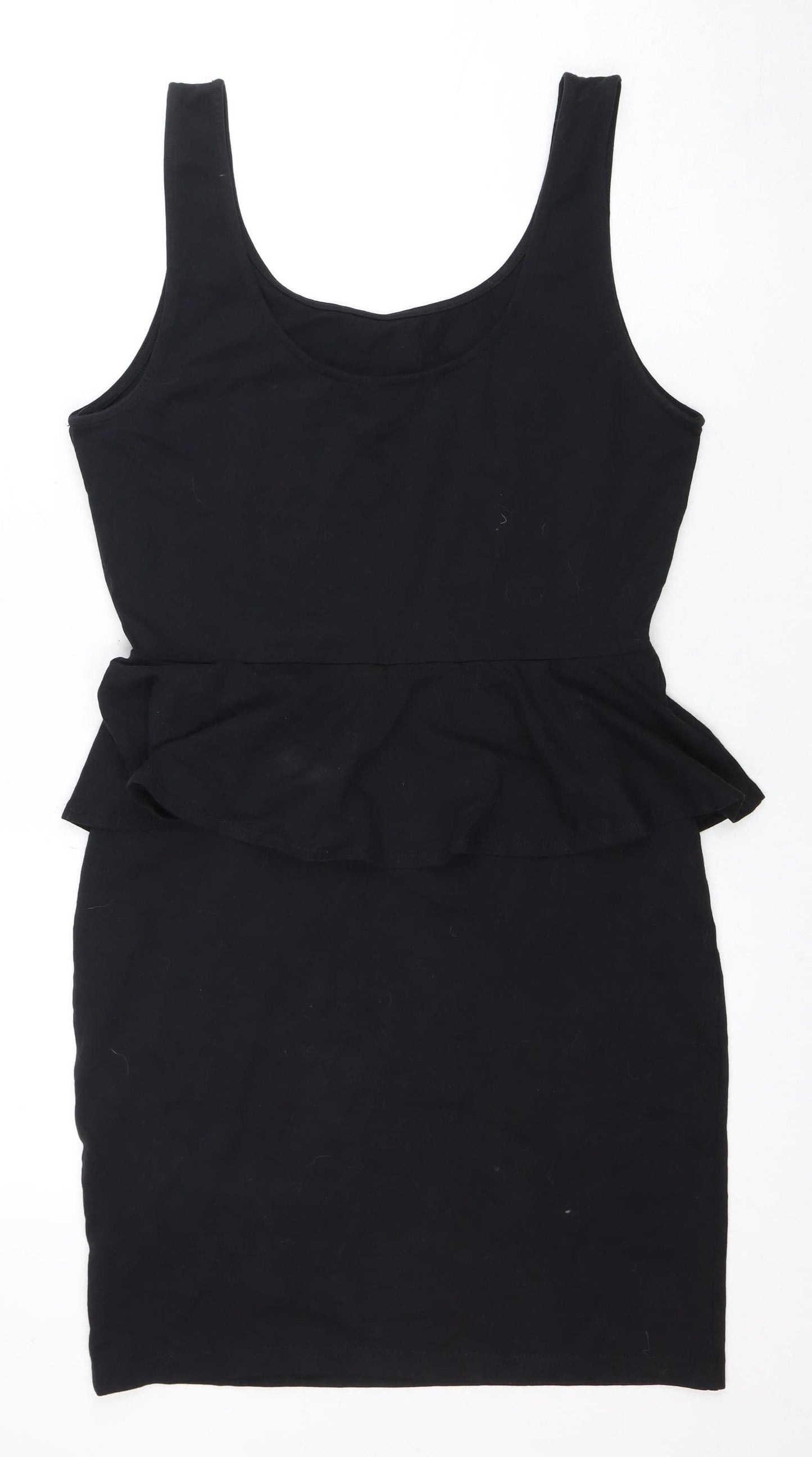 New Look Women's Black Dress, Size 14, Knee Length, Jersey