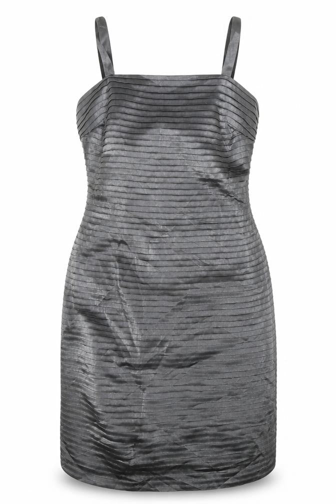 R&M Richards Women’s Grey Sheath Dress, Size 8, Formal