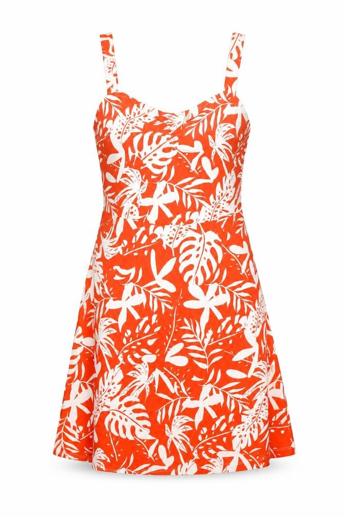 Friends Like These Women's Red A-Line Floral Dress, Size 10
