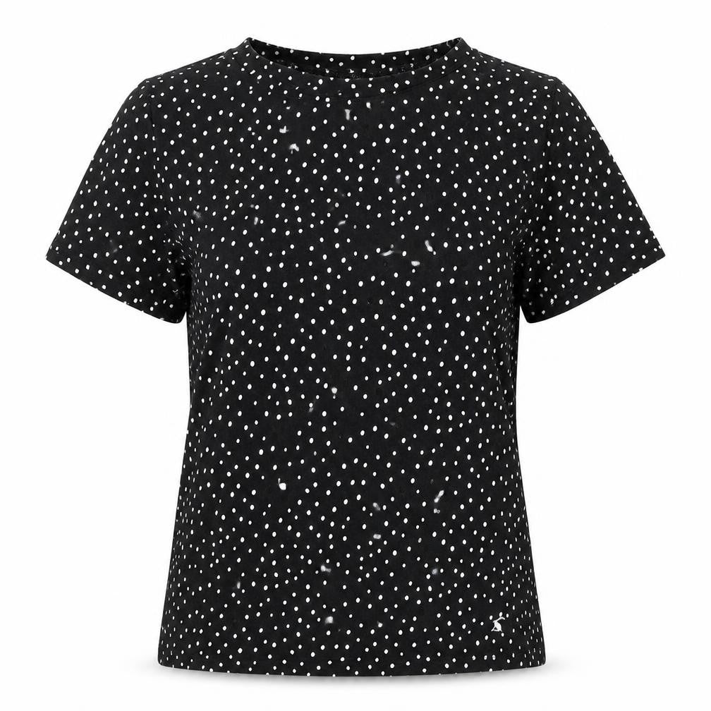 Joules Women’s Black Polka Dot T-Shirt Size 2