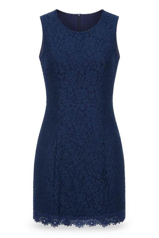 Apricot Women's Blue Floral Lace Dress Size 8