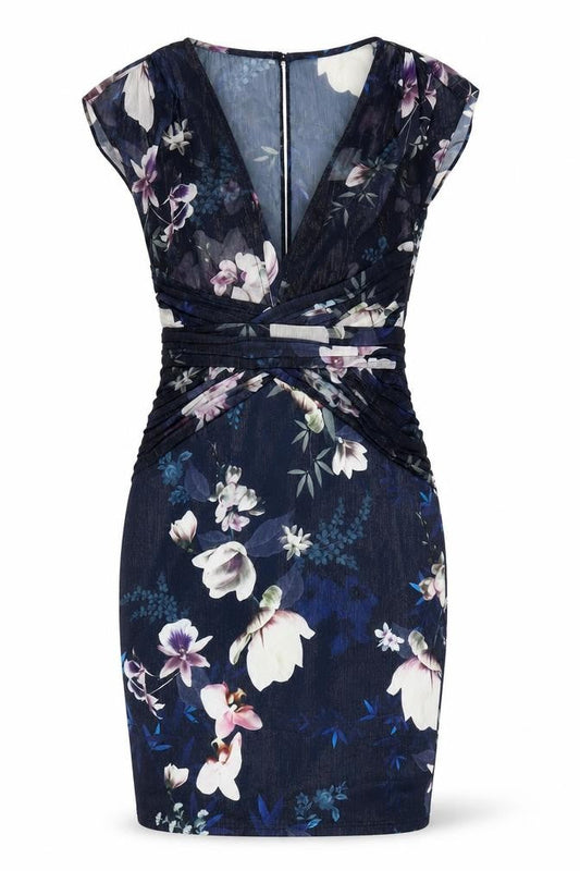 Lipsy Women's Floral Strapless Bodycon Dress, Size 8