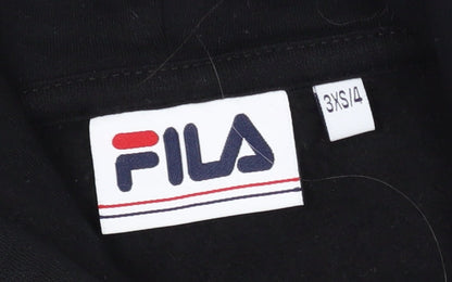 Additional view of Fila girls’ black logo pullover hoodie 3xs